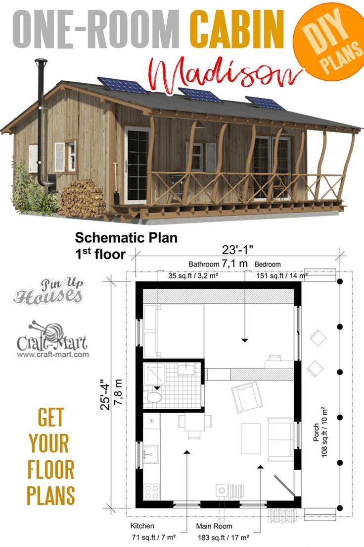 16 Cutest Small and Tiny Home Plans with Cost to Build | Cabin floor