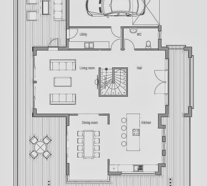 Australian House Plan CH204 1F